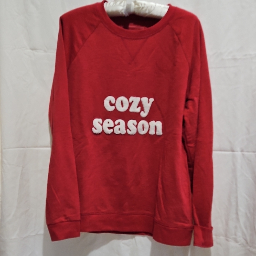 Red Cozy Season Sweatshirt